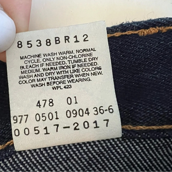 Vintage Levi’s 517 High Rise Bootcut Jeans 28 Waist 6 Tall Gold Black Label Dark - Picture 9 of 14